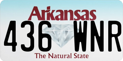 AR license plate 436WNR