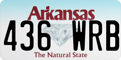 AR license plate 436WRB