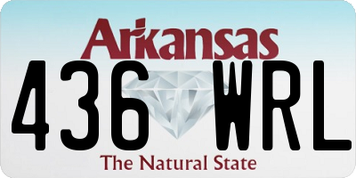 AR license plate 436WRL
