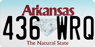 AR license plate 436WRQ