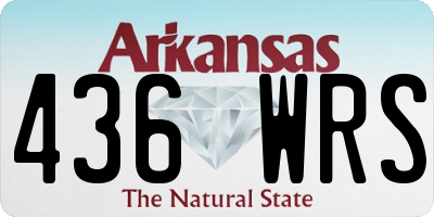 AR license plate 436WRS