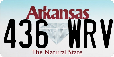 AR license plate 436WRV