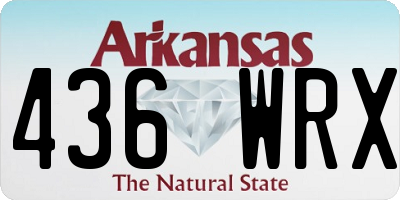 AR license plate 436WRX