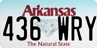 AR license plate 436WRY