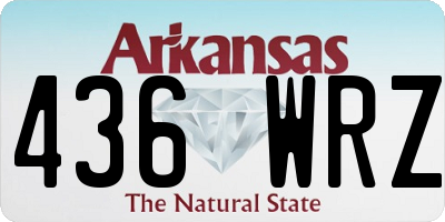AR license plate 436WRZ