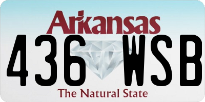 AR license plate 436WSB