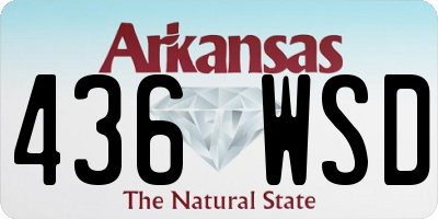 AR license plate 436WSD