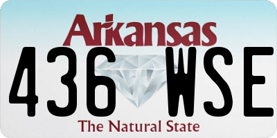 AR license plate 436WSE