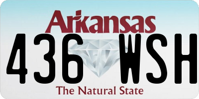 AR license plate 436WSH