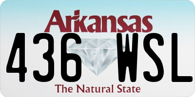 AR license plate 436WSL