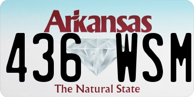 AR license plate 436WSM