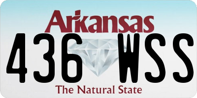 AR license plate 436WSS