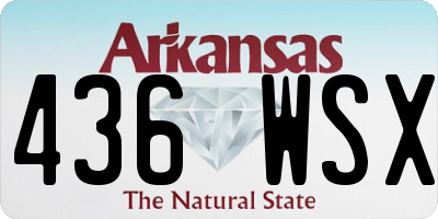 AR license plate 436WSX