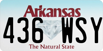 AR license plate 436WSY