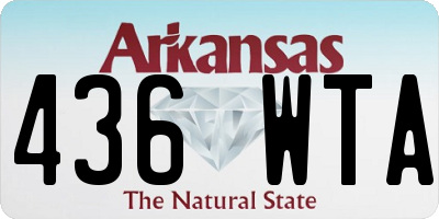 AR license plate 436WTA