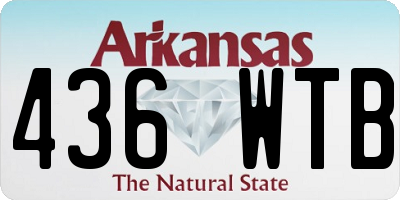 AR license plate 436WTB