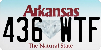 AR license plate 436WTF