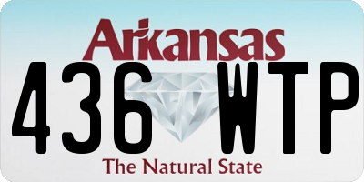 AR license plate 436WTP