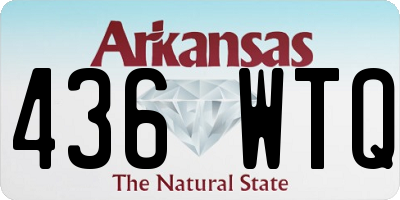 AR license plate 436WTQ