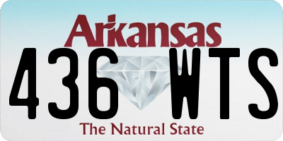 AR license plate 436WTS