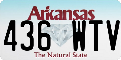 AR license plate 436WTV