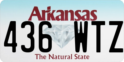 AR license plate 436WTZ