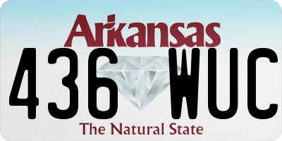 AR license plate 436WUC