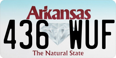 AR license plate 436WUF