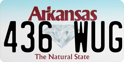 AR license plate 436WUG