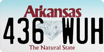 AR license plate 436WUH