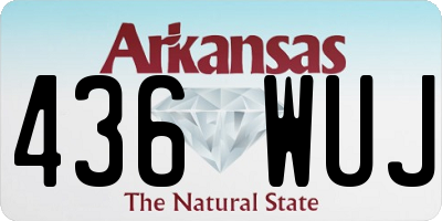 AR license plate 436WUJ