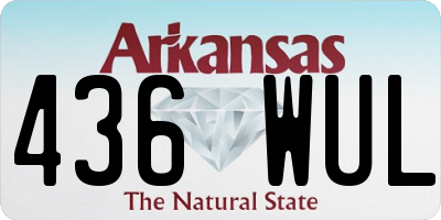AR license plate 436WUL