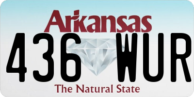 AR license plate 436WUR