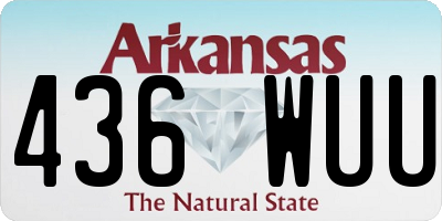 AR license plate 436WUU