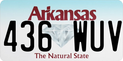 AR license plate 436WUV