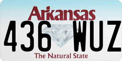 AR license plate 436WUZ