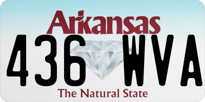 AR license plate 436WVA