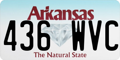 AR license plate 436WVC