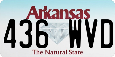 AR license plate 436WVD