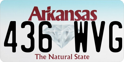 AR license plate 436WVG