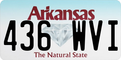 AR license plate 436WVI