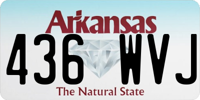 AR license plate 436WVJ