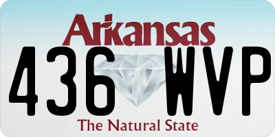 AR license plate 436WVP