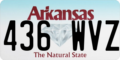 AR license plate 436WVZ