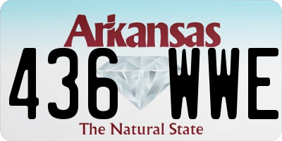 AR license plate 436WWE