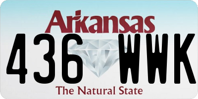 AR license plate 436WWK