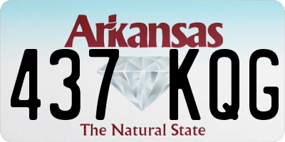 AR license plate 437KQG