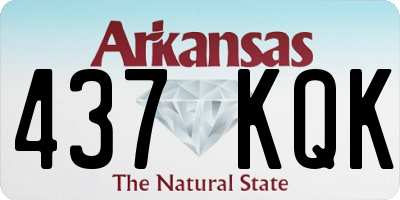 AR license plate 437KQK