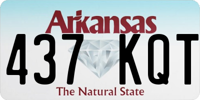 AR license plate 437KQT