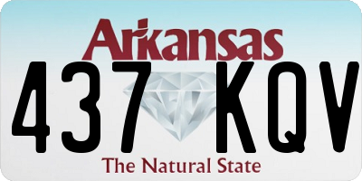 AR license plate 437KQV